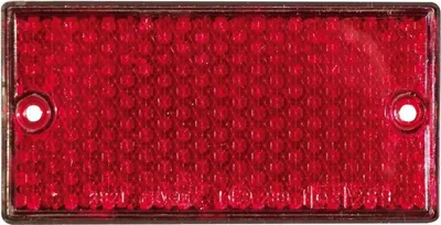 Produktbild von Rechteckiger roter Reflektor