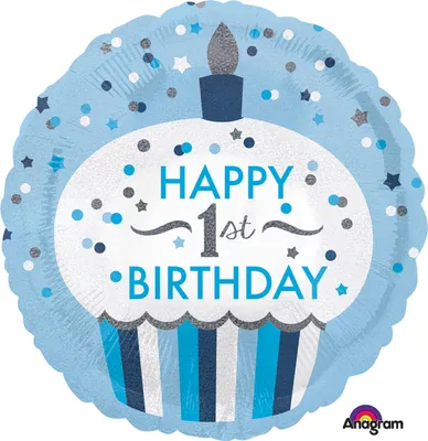 Produktbild von Amscan 1st Birthday Cupcake Junge 0 0 STK