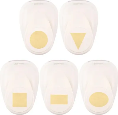 Produktbild von Vaessen Creative Motivstanzer 5er Set Geometrische Formen Medium 2,5 cm