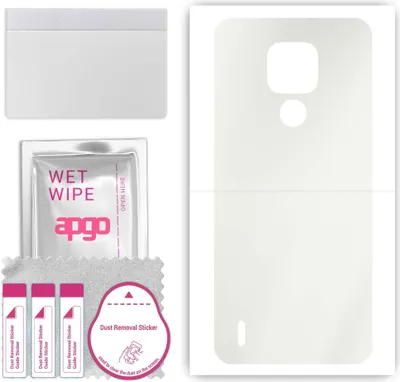 Produktbild von apgo Rückseite Schutzfolie, Matt, kompatibel mit Motorola Moto E7, Hinten Hydrogel-Displayschutzfolie mit Positionierhilfe, kratzfest, einfache Montage