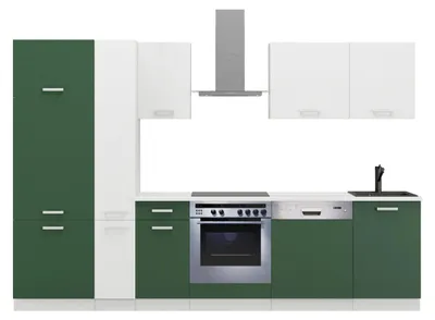Produktbild von Küche Toni 300 cm Küchenzeile Küchenblock Singleküche Einbauküche