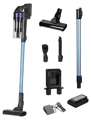 Produktbild von Samsung VS15A6031R4/GE, Stabstaubsauger, Beutellos, Schwarz, Violett, 0,8 l, Trocken, Zyklonal