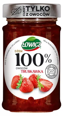 Obrázok produktu pre Dżem truskawkowy Łowicz 100% 210 g