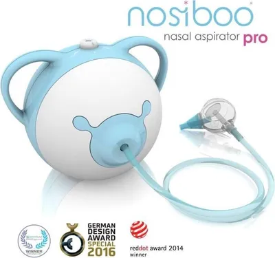 Immagine prodotto di Nosiboo Pro, aspiratore nasale blu elettrico