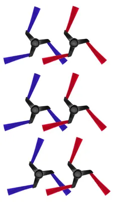 Immagine prodotto di INF Spazzole laterali di ricambio compatibili con Dyson Spot+Scrub AI - Confezione da 6 pezzi, multicolore, in ABS+Nylon
