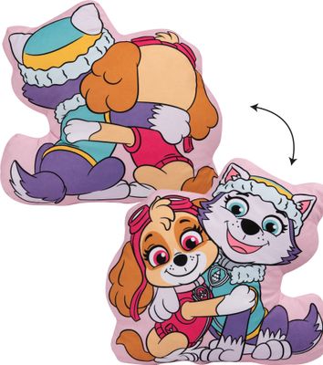 Paw Patrol Kissen – Paw Girl - Plüsch Dekokissen Kopfkissen 35 x 35 cm