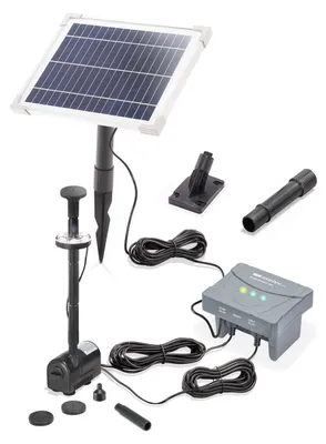 Image de Pompe solaire pour bassin - Kit de pompe solaire - 6 W - Capacité de 220 litres par heure