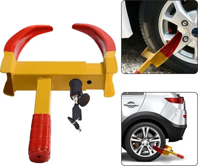 Produktbild von YARDIN pazur parkingowy koło pazur przyczepa pazur parkingowy koło pazur uniwersalny immobiliser samochodowy urządzenie antykradzieżowe dziewięć biegów regulowanych w tym 2 × klucz