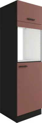 Produktbild von Optifit Backofenhochschrank mit Tür Kühlumbauschrank für 158er Einbaukühlschrank Nizza407 BxTxH 60 x 57,1 x 206,8 cm ros