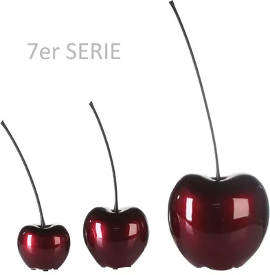 Immagine prodotto di Gilde Vetroceramica ciliegio "Celebration" . rosso vino metallizzato altezza ciliegio 25 cm 15867