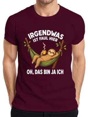 Obrázek produktu pro Něco tu nehraje. To jsem já. Tričko s nápisem "Statement", sarkastické, pánské, barva vínová, velikost XL