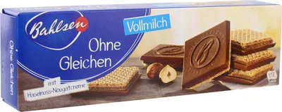 Produktbild von Bahlsen ohne Gleichen Vollmilchschokolade und Haselnusscreme 125 g
