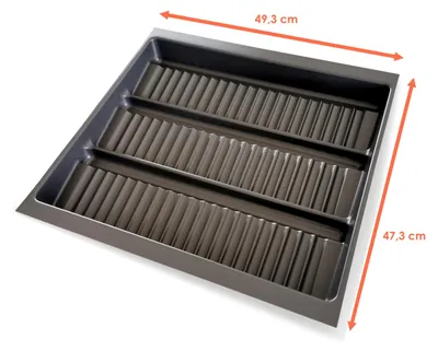 Obrázok produktu pre 2.06 Vložka na korenie 500/60 bridlicovo sivá plastová
