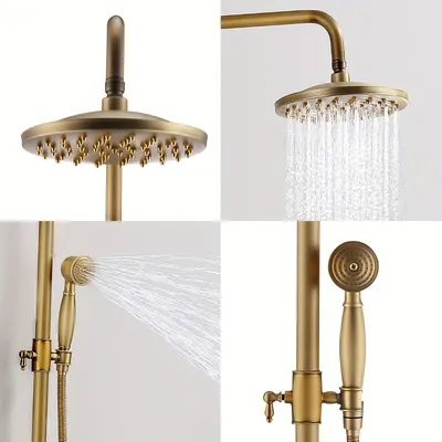 Immagine prodotto di Set doccia e vasca - Miscelatore per doccia - Miscelatore per vasca - Set doccia - Set per vasca - Finitura in ottone - Montaggio a parete