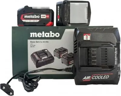 Produktbild von Metabo 685050000 Ladegerät mit Akku ASC+2x4Ah 18V Li-Ion 4007430244116 BASIC SET