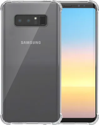 Image de Smartphonica étui de téléphone adapté pour Samsung
  Galaxy Note 8 Transparent Shockproof - Coque arrière TPU SIlicone Shockproof
  Etui avec Bumper Transparent