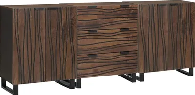 Immagine prodotto di Set di mobili per il bagno 3 pcs Marrone Legno multistrato