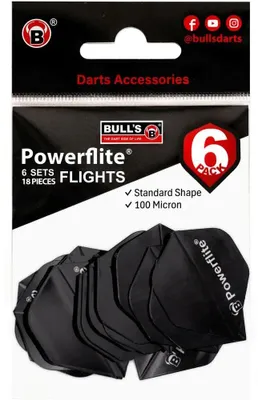 Immagine prodotto di BULL'S confezione da 6 Powerflite A-Standard nero