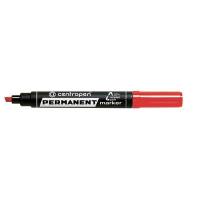 Obrázek produktu pro Permanentní popisovač Centropen 8576 - zkosený hrot, červený