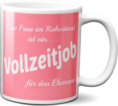 Produktbild von TassenKing Tasse - Eine Frau im Ruhestand... - Kaffeetasse, Kaffeebecher, Geschenkidee zum Valentinstag, Valentinstagsgeschenk, Geschenk für Sie / Ihn, Geschenk