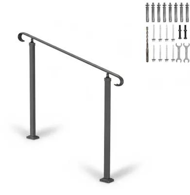 Produktbild von InAndOutdoorMatch - Treppengeländer - Verstellbar - Schmiedeeisen, KI-generiertes Bild