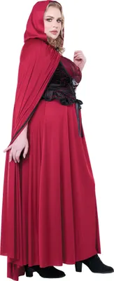 Produktbild von Plus Size Damen-Kostüm Rotkäppchen rot-schwarz Halloween XXXL (48/50)
