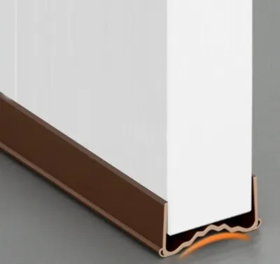 Produktbild von Türbodendichtung Türdichtung Zugluftstopper Bürstendichtung Türbesen Zugluftstop 96 cm Braun