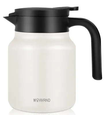Isolierkanne 1000 ml, 12 h warm, cremefarben