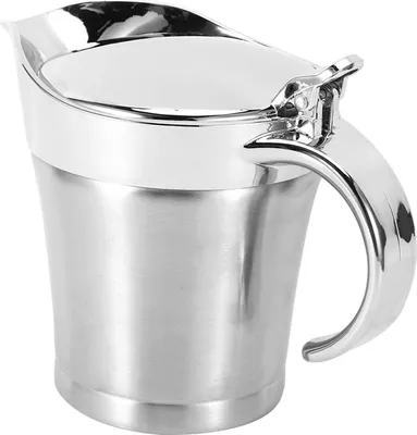 Obrázok produktu pre 750 ml miska na omáčky z nehrdzavejúcej ocele 304, dvojstenný hrniec na omáčky s vekom