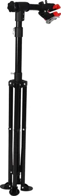 Image de Support de réparation pour vélos, réglable en hauteur, rotatif à 360°, de couleur noire