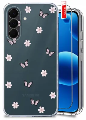 Productafbeelding van ETUI do Samsung Galaxy A37 5G WZORY MODNE FAJNE KOLOROWE CLEAR CASE + SZKŁO