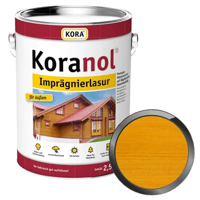 Produktbild von KORA Koranol Imprägnierlasur 2.5 Liter Kiefer