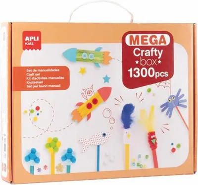 Produktbild von Apli Bastelspiel Bunt mit Zubehör für Kinder ab 3 Jahren