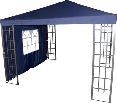 Produktbild von Pavillonseitenteile Royalblau m. Fenster