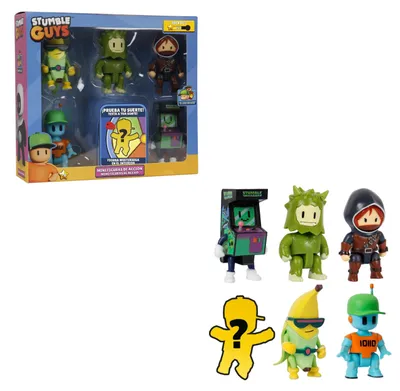 Stumble Guys Figuren-Set 1, 6 Sammelfiguren, 7,5 cm, ab 8 Jahren