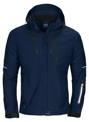 Productafbeelding van Projob - Damesjack, softshell, model ET402 (maat XL) (marineblauw)