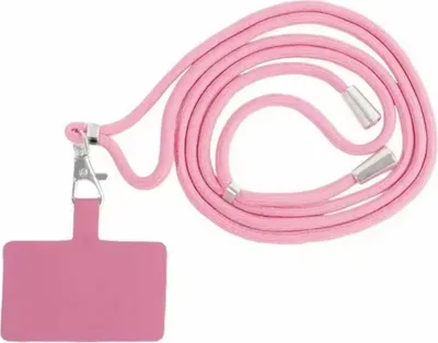 Image de Smartphonica Cordon téléphonique universel - cordon détachable réglable pour téléphone portable - rose