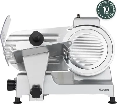 Produktbild von H.Koenig MSX220 Fleischschneider, 220 mm Klinge, 0-12 mm Schnittstärke, 240 W Motor