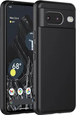 Produktbild von Silikónový kryt pre Google Pixel 8 ochranný kryt matný čierny zadný kryt kryt mobilného telefónu