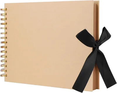 Produktbild von Fotoalbum A4, 80 Seiten, für Scrapbook, Kraftpapier, 30 x 21 cm, für Geburtstag