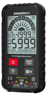 Obrázok produktu pre Ermenrich - 82984 - Digitálny multimeter Zing TC19