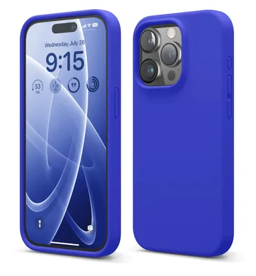 Image de Elago Premium Silicone Case for iPhone 15 Pro Max Cobalt Blue
