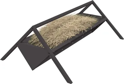 Zdjęcie produktu dla vidaXL Karmidła dla zwierząt hodowlanych czarne 111 x 76 x 38 cm