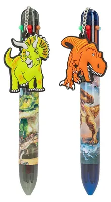 Image de Stylo gel 6 couleurs Dino World