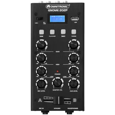 Produktbild von OMNITRONIC GNOME-202P Mini-Mixer schwarz (10006885) (10006885)
