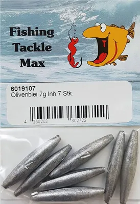 Produktbild von FTM Olivenblei - Angelgewichte , Gewicht / Inhalt:7g / 7 Stück
