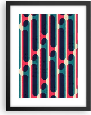 Produktbild von Gerahmtes Poster - Schwarzer Rahmen - Abstraktion Muster Modern - 30x40 cm - Wand Bild - Wanddeko - Wandbilder - Wandposter - Bilderrahmen - Bilder - Kunstdruck - Wandbild - P2BPA30x40-4200