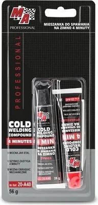 The image shows the packaging of a cold welding compound.