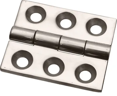 Produktbild von V2A Edelstahl Scharnier Metallscharnier rostfrei Türscharnier Möbelscharnier 65x80mm
