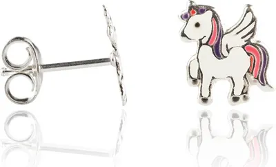 Produktbild von Ohrstecker Sterling Silber Pferdchen mit Flügeln